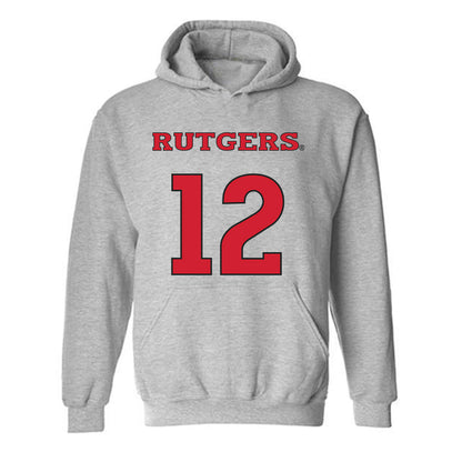 Rutgers - NCAA Men's Soccer : Lenny Aviles - Sport Shersey Hooded Sweatshirt-0
