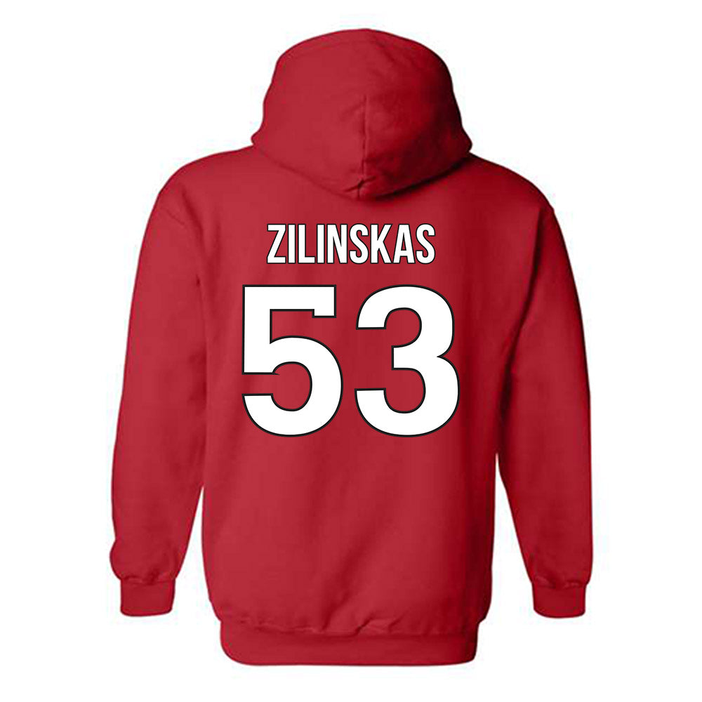 Rutgers - NCAA Football : Hank Zilinskas - Classic Shersey Hooded Sweatshirt-1