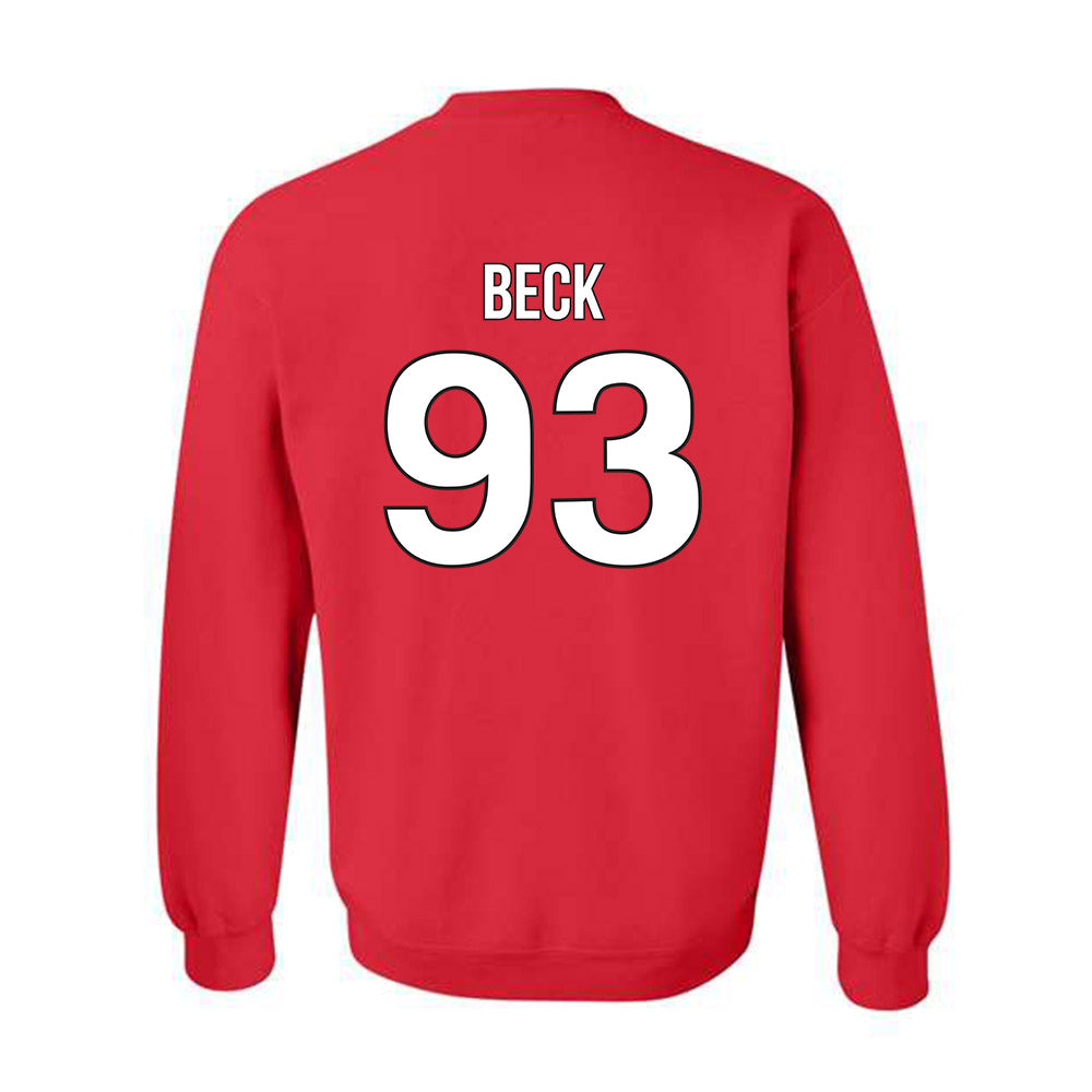 Rutgers - NCAA Football : Reece Beck - Classic Shersey Crewneck Sweatshirt-1