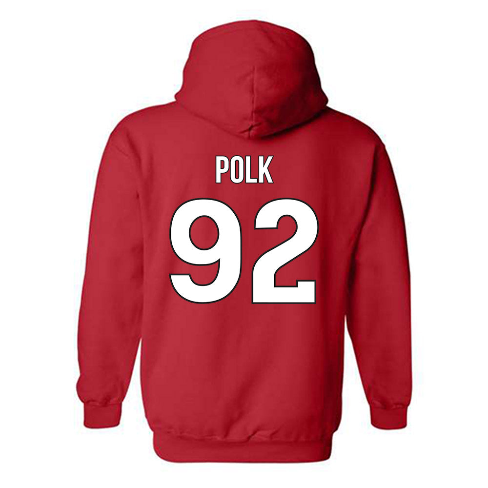 Rutgers - NCAA Football : Jermaine Polk - Classic Shersey Hooded Sweatshirt-1