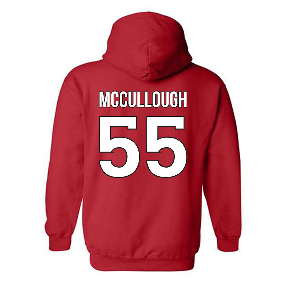 Rutgers - NCAA Men's Lacrosse : Charlie McCullough - Classic Shersey Hooded Sweatshirt-1