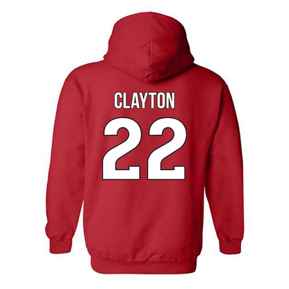 Rutgers - NCAA Football : Michael Clayton - Classic Shersey Hooded Sweatshirt-1