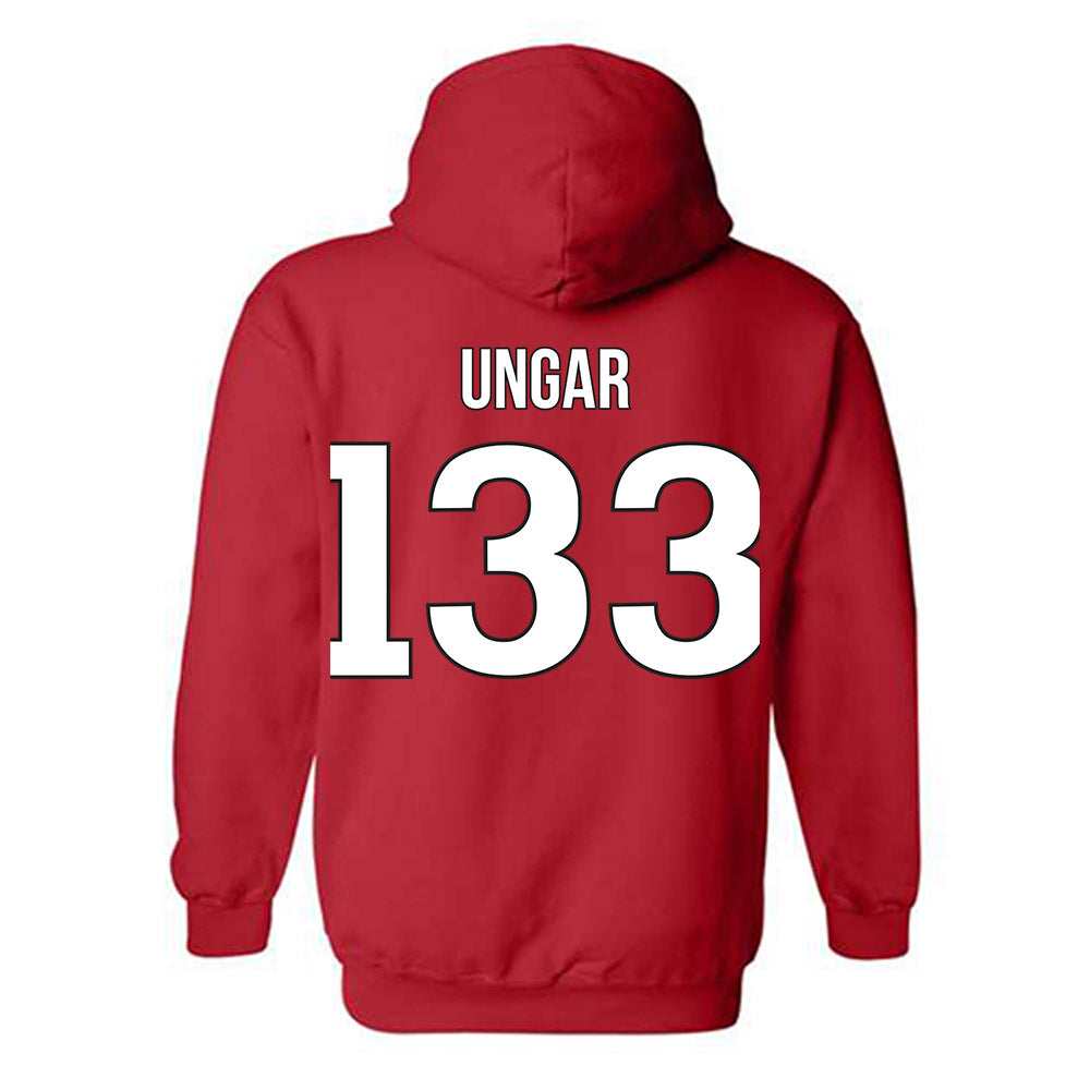Rutgers - NCAA Wrestling : Brett Ungar - Classic Shersey Hooded Sweatshirt-1
