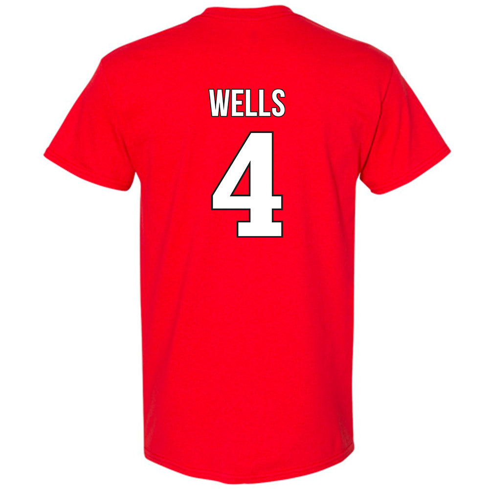 Rutgers - NCAA Baseball : Trey Wells - Classic Shersey T-Shirt-1