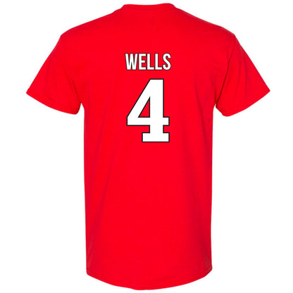 Rutgers - NCAA Baseball : Trey Wells - Classic Shersey T-Shirt-1