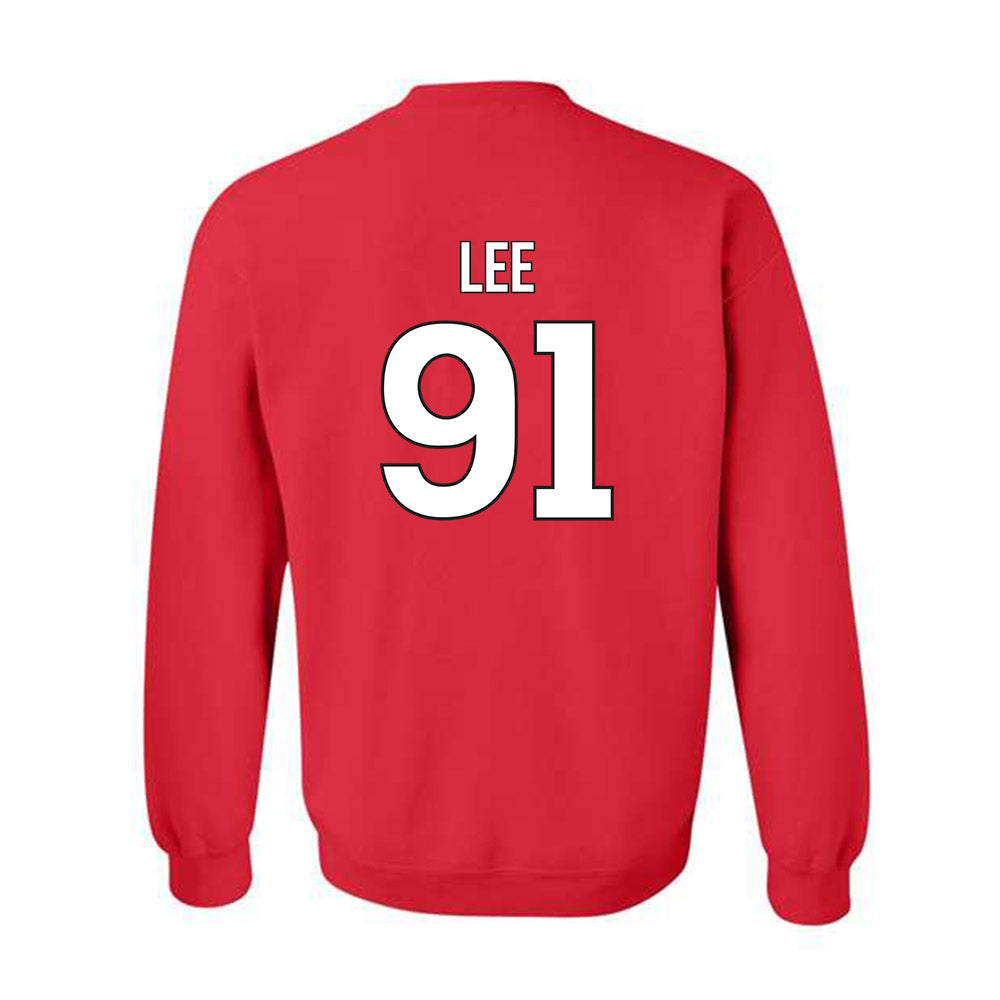 Rutgers - NCAA Football : Jaedin Lee - Classic Shersey Crewneck Sweatshirt-1