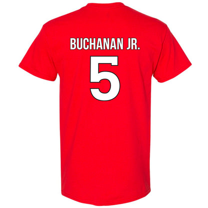 Rutgers - NCAA Men's Basketball : Darren Buchanan Jr. - Classic Shersey T-Shirt-1