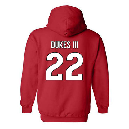 Rutgers - NCAA Football : Michael Dukes III - Classic Shersey Hooded Sweatshirt-1