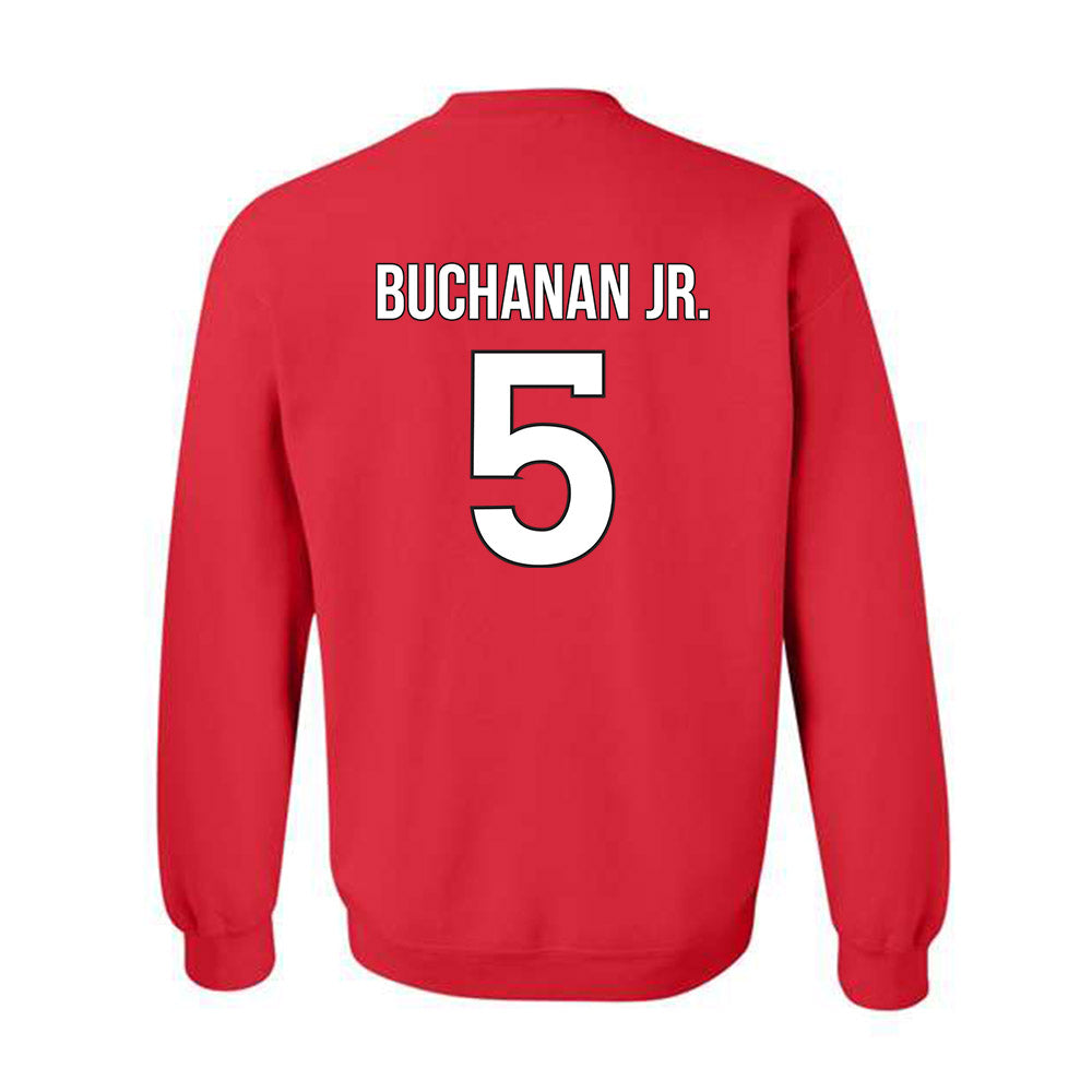 Rutgers - NCAA Men's Basketball : Darren Buchanan Jr. - Classic Shersey Crewneck Sweatshirt-1