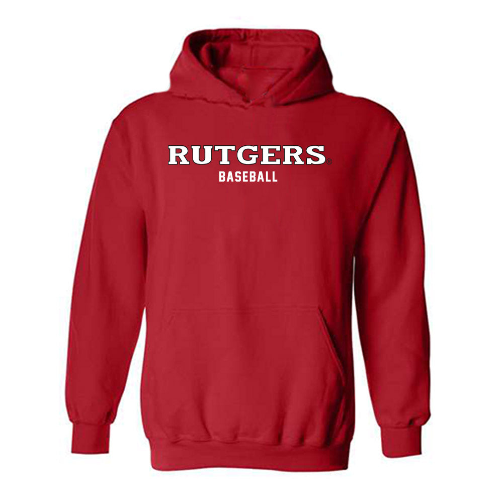 Rutgers - NCAA Baseball : Joe Mazza - Classic Shersey Hooded Sweatshirt-0