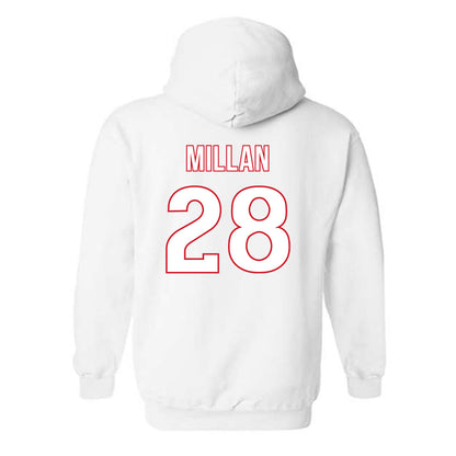 Rutgers - NCAA Softball : Rachel Millan - Sport Shersey Hooded Sweatshirt-1