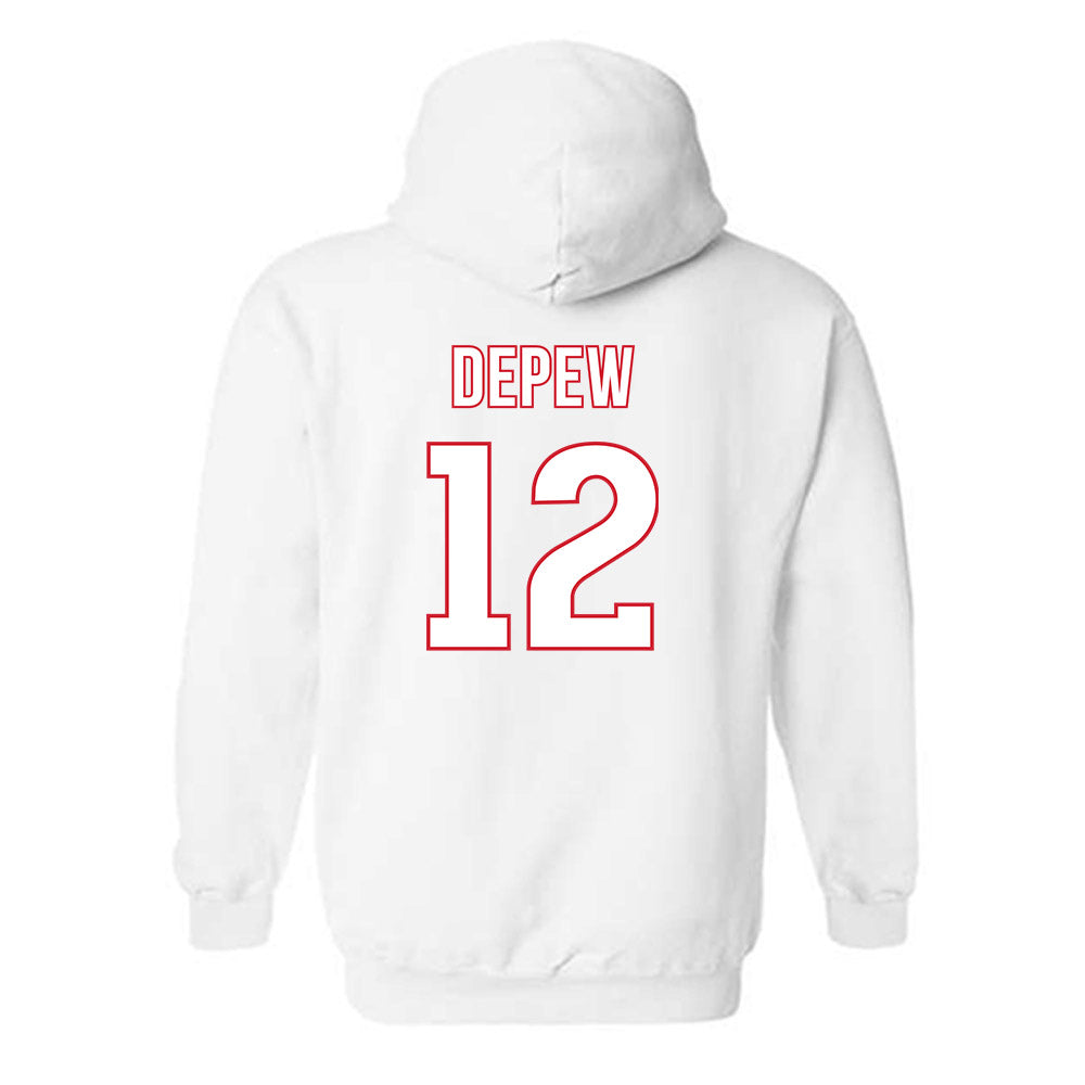 Rutgers - NCAA Softball : Laurelai DePew - Sport Shersey Hooded Sweatshirt-1
