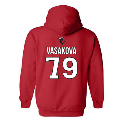 Rutgers - NCAA Women's Soccer : Adela Vasakova - Sport Shersey Hooded Sweatshirt-1