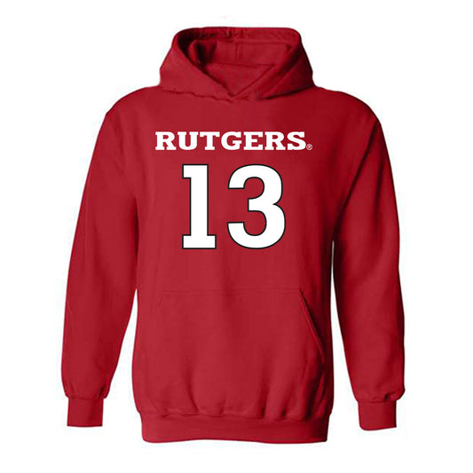 Rutgers - NCAA Women's Soccer : Audrey Cain - Sport Shersey Hooded Sweatshirt