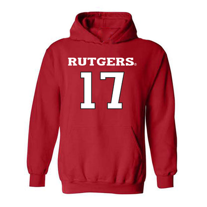 Rutgers - NCAA Women's Soccer : Ashley Baran - Sport Shersey Hooded Sweatshirt-0