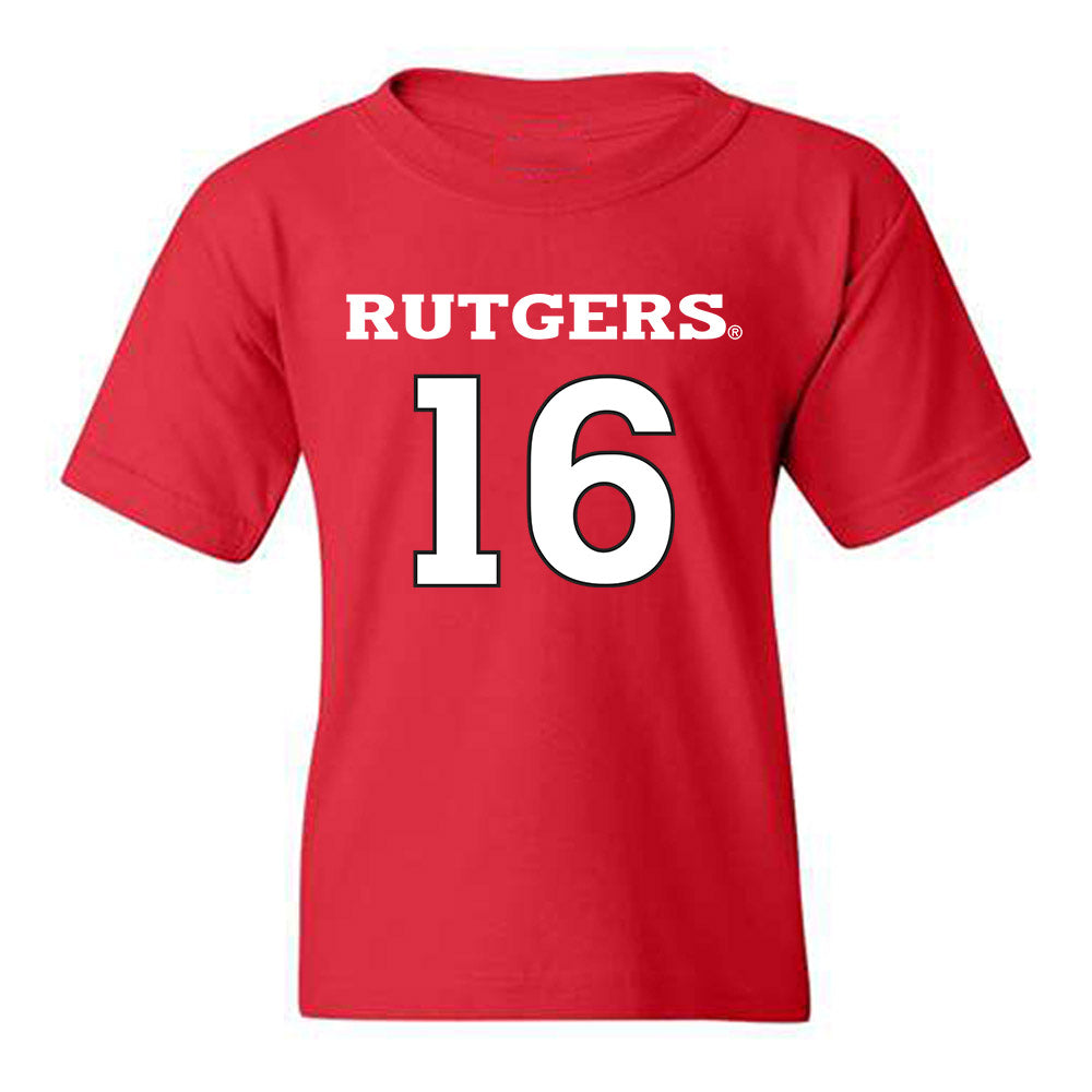 Rutgers - NCAA Women's Soccer : Jayme Malanda - Sport Shersey Youth T-Shirt-0