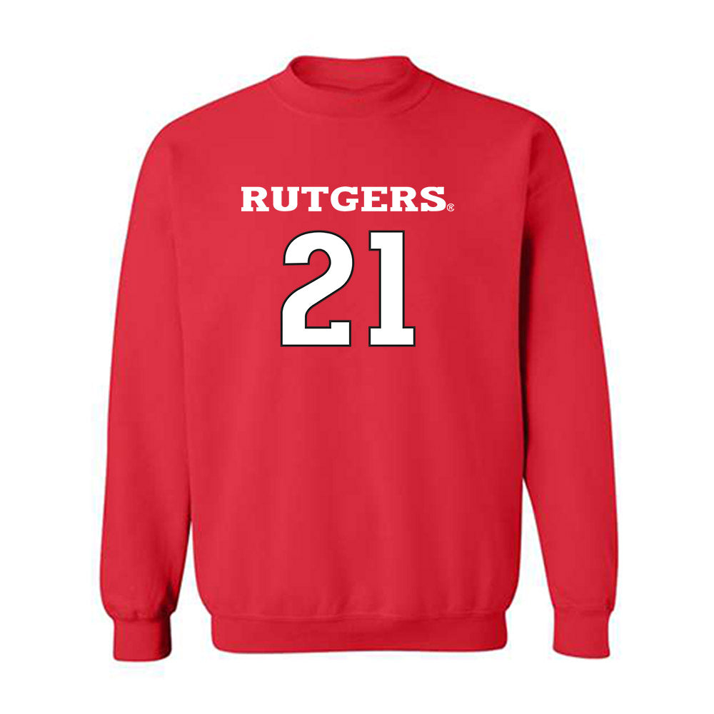 Rutgers - NCAA Women's Soccer : Sarah Martinez - Sport Shersey Crewneck Sweatshirt-0