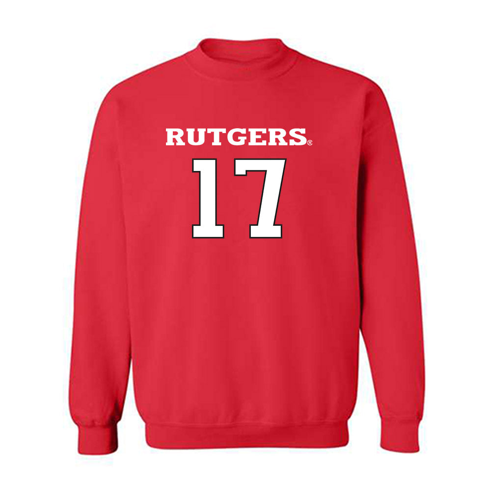 Rutgers - NCAA Women's Soccer : Ashley Baran - Sport Shersey Crewneck Sweatshirt-0