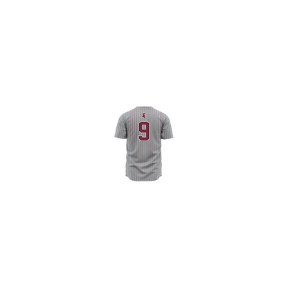 Mississippi State - NCAA Baseball : Ryder Woodson - Gray Pinstripes Jersey-1
