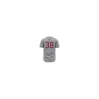 Mississippi State - NCAA Baseball : Bryce Chance - Gray Pinstripes Jersey-1