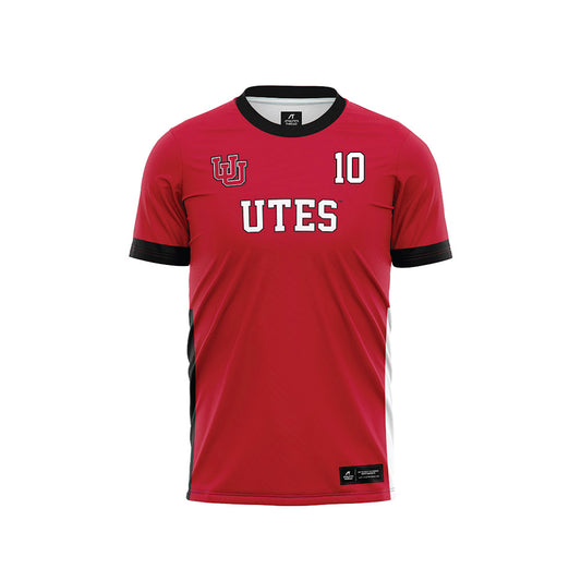 Utah - NCAA Women's Soccer : Londyn Lovell - Red Soccer Jersey-0