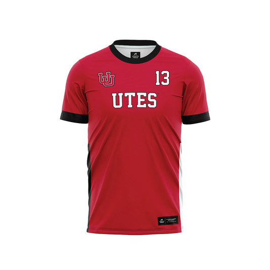 Utah - NCAA Women's Soccer : Eliza Smith - Red Soccer Jersey-0