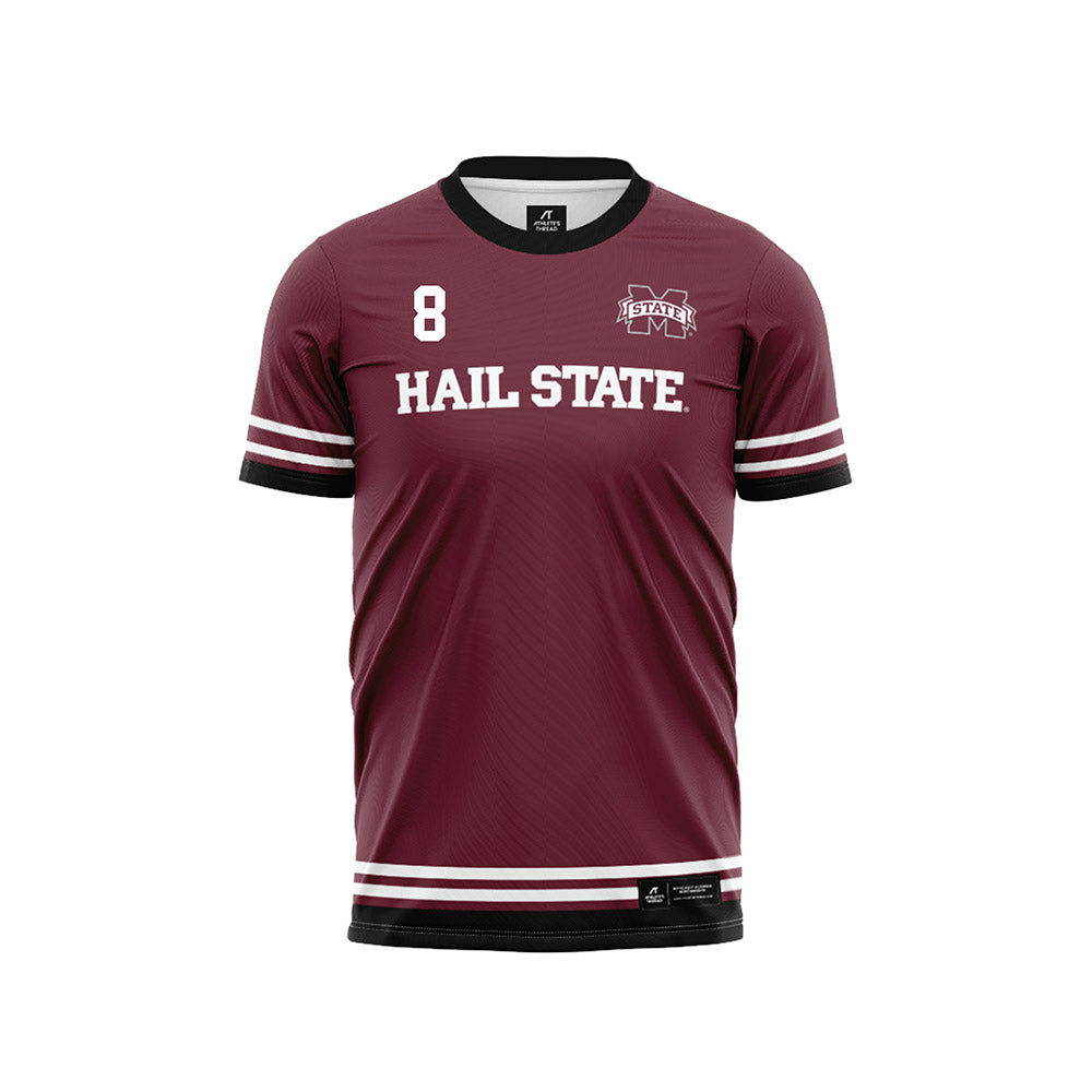 Mississippi State - NCAA Women's Soccer : Rebeka Vega - Maroon Soccer Jersey-0
