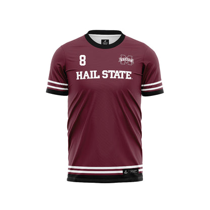 Mississippi State - NCAA Women's Soccer : Rebeka Vega - Maroon Soccer Jersey-0