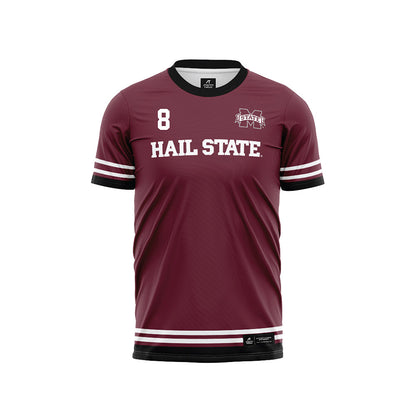 Mississippi State - NCAA Women's Soccer : Rebeka Vega - Maroon Soccer Jersey-0