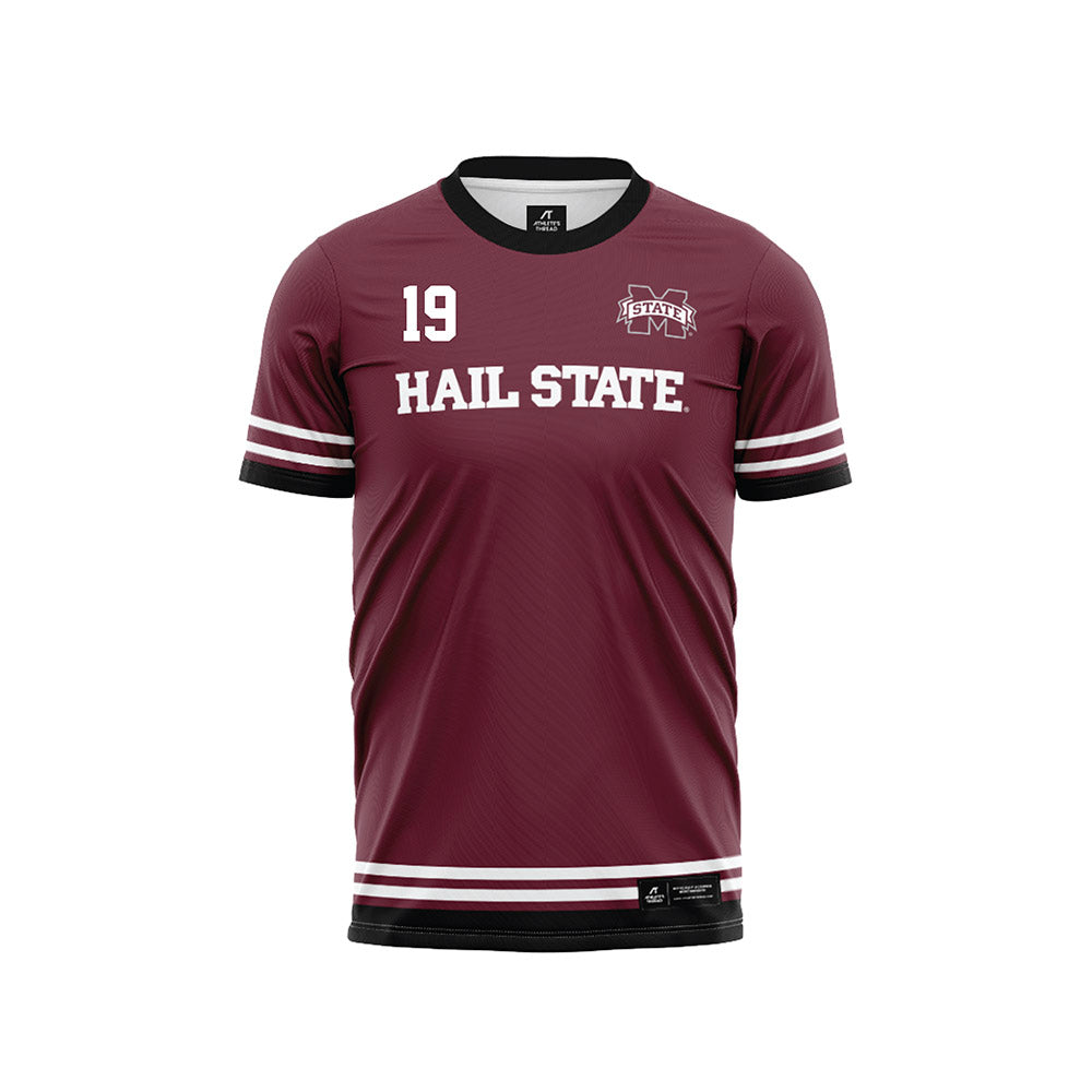 Mississippi State - NCAA Women's Soccer : Hailey Johnson - Maroon Soccer Jersey-0