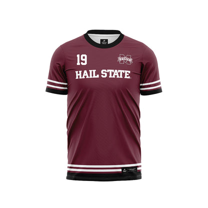 Mississippi State - NCAA Women's Soccer : Hailey Johnson - Maroon Soccer Jersey-0
