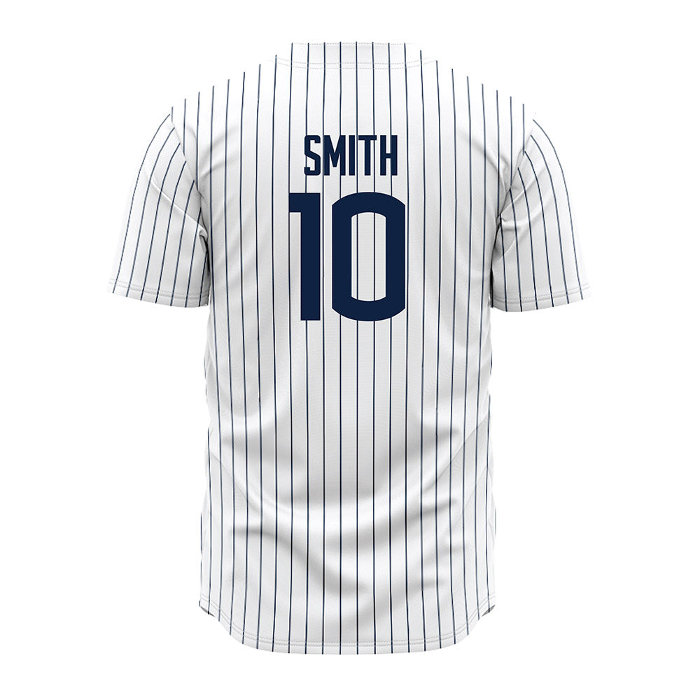 UConn - NCAA Baseball : Drew Smith - White Jersey-1