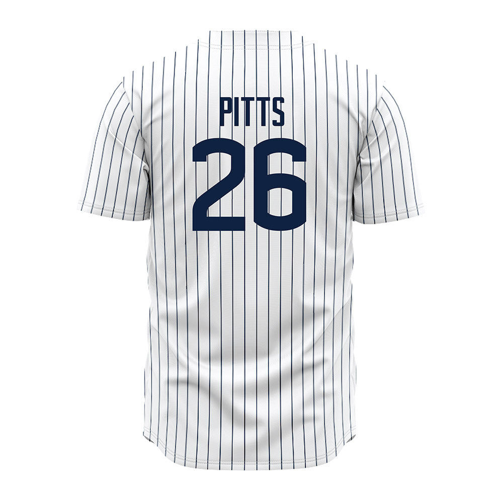 UConn - NCAA Baseball : Joe Pitts - White Jersey-1