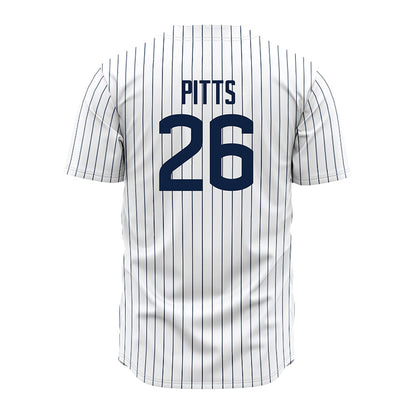UConn - NCAA Baseball : Joe Pitts - White Jersey-1