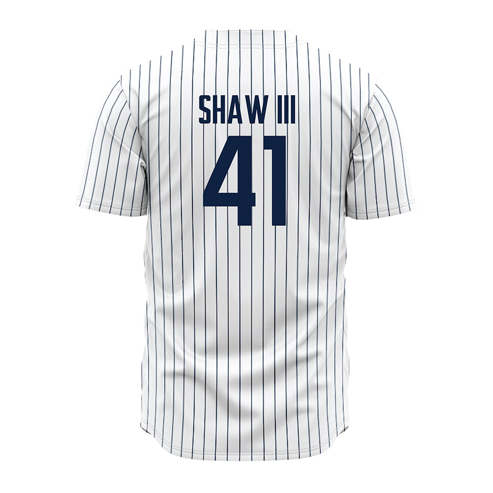 UConn - NCAA Baseball : Gregory Shaw III - White Jersey-1