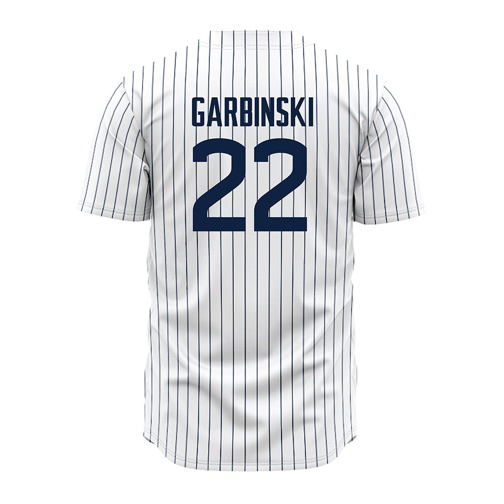 UConn - NCAA Baseball : Garret Garbinski - White Jersey-1