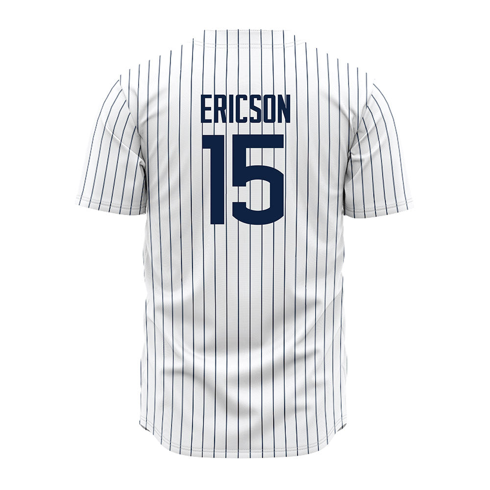 UConn - NCAA Baseball : Brady Ericson - White Jersey-1