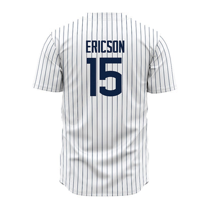 UConn - NCAA Baseball : Brady Ericson - White Jersey-1