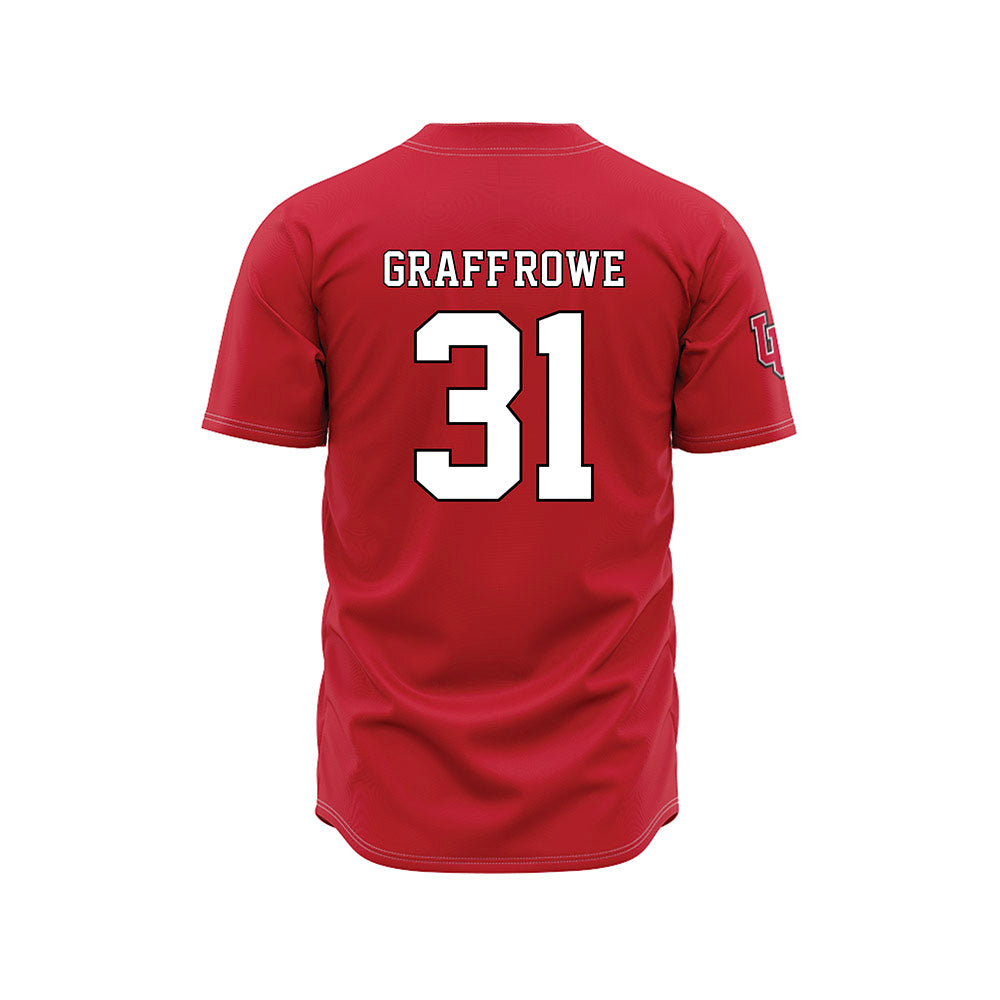 Utah - NCAA Baseball : Ashton Graff-Rowe - Red Jersey-1