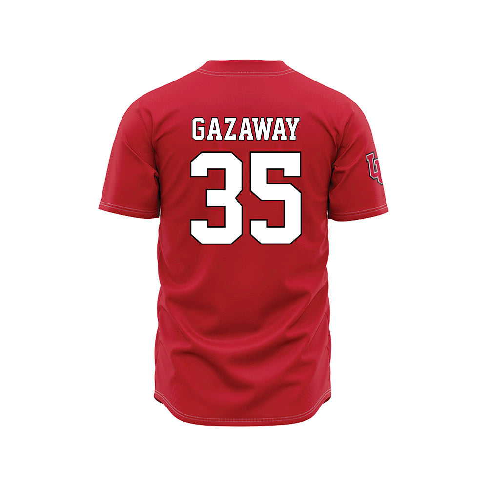 Utah - NCAA Baseball : Dylan Gazaway - Red Jersey-1
