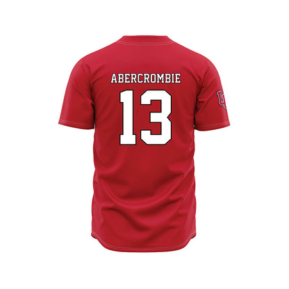 Utah - NCAA Baseball : Justin Abercrombie - Red Jersey-1