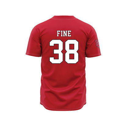 Utah - NCAA Baseball : Dillon Fine - Red Jersey-1
