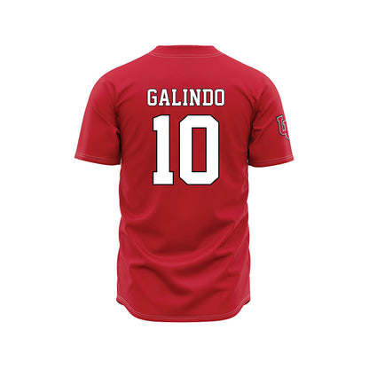 Utah - NCAA Baseball : David Galindo - Red Jersey-1