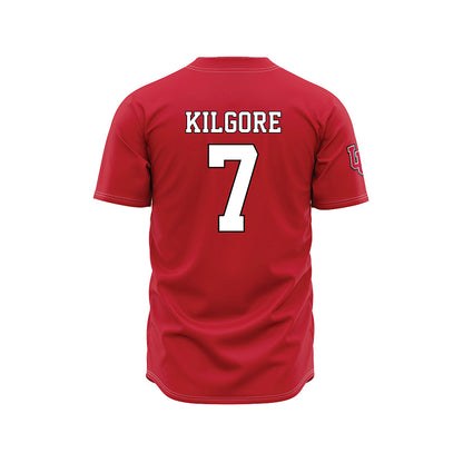 Utah - NCAA Baseball : Cal Kilgore - Red Jersey-1