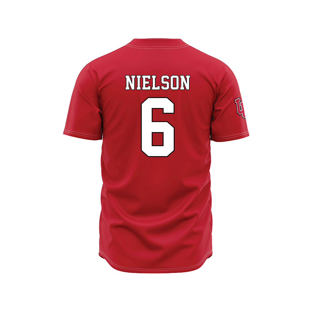 Utah - NCAA Baseball : Cameron Nielson - Red Jersey-1