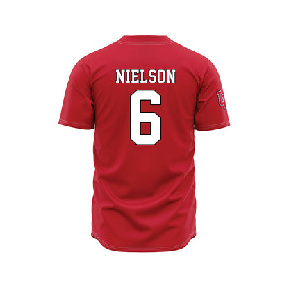 Utah - NCAA Baseball : Cameron Nielson - Red Jersey-1