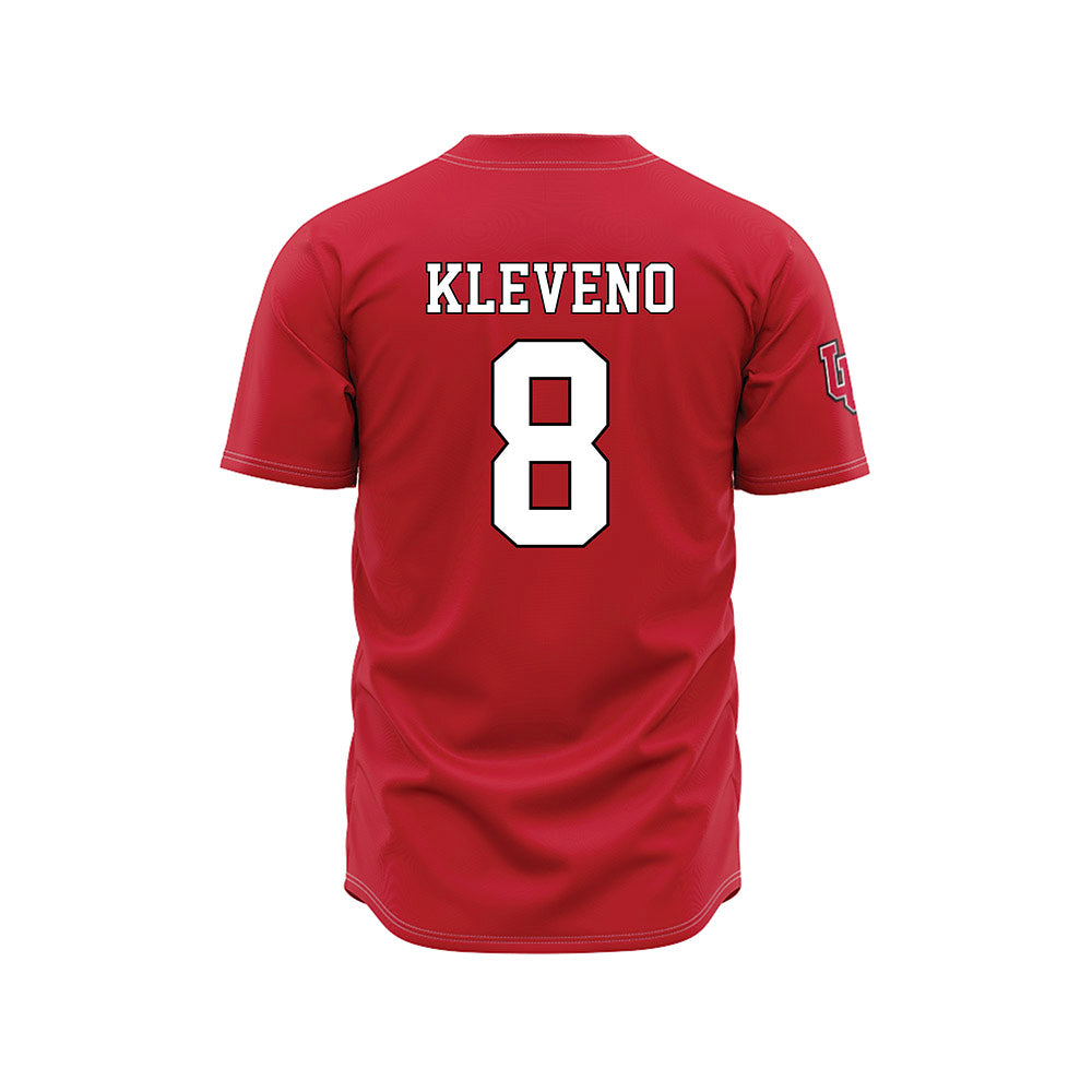 Utah - NCAA Baseball : Jack Kleveno - Red Jersey-1