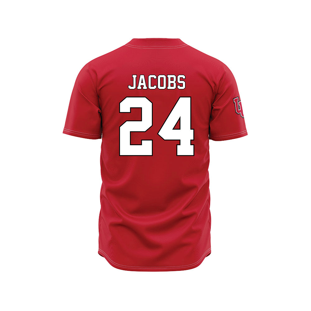 Utah - NCAA Baseball : Luke Jacobs - Red Jersey-1
