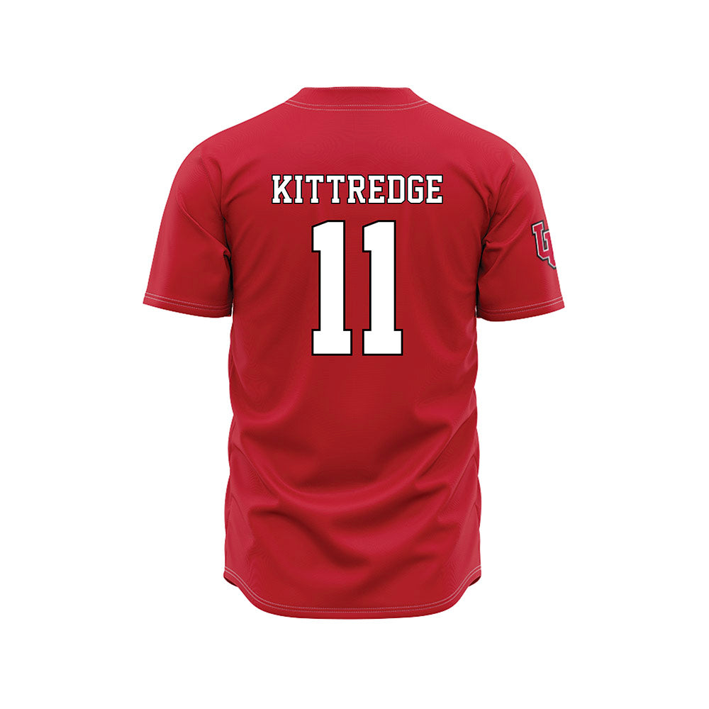 Utah - NCAA Baseball : Ryan Kittredge - Red Jersey-1
