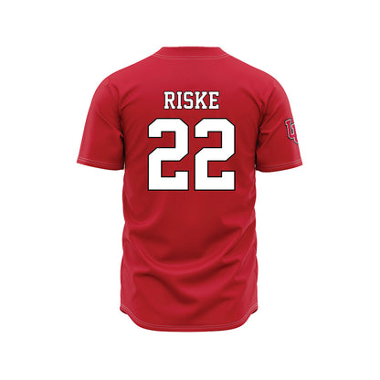 Utah - NCAA Baseball : Payton Riske - Red Jersey-1